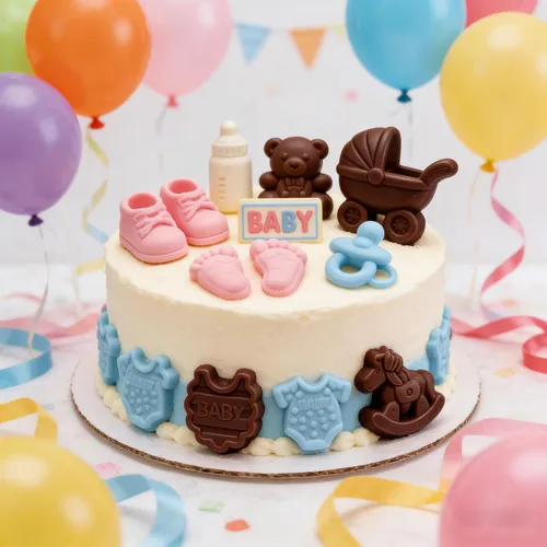 Miniatura 5 de 2 moldes de chocolate para baby shower, pies de bebé, carro, moldes de silicona de enfermería para chocolate, caramelos, gomitas, resina, jabón