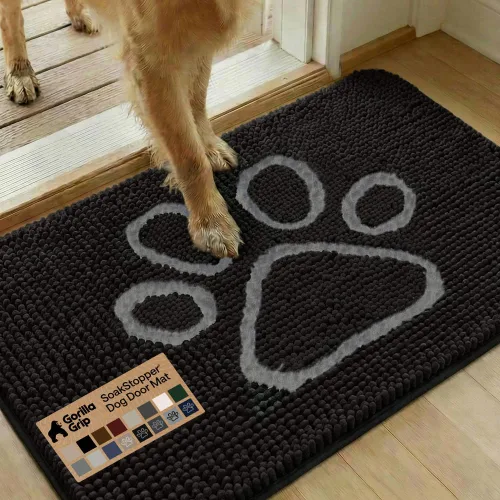 Miniatura 44 de GORILLA GRIP Soakstopper - Tapete ultra absorbente y antideslizante para las patas sucias de los perros, lavable a máquina, para cama y puerta