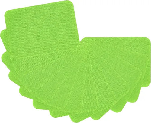 Miniatura 12 de 12 piezas de parches termoadhesivos de tela de alta calidad, pegamento fuerte, kit de decoración de reparación 100% algodón, tamaño 3 x 4-1/4