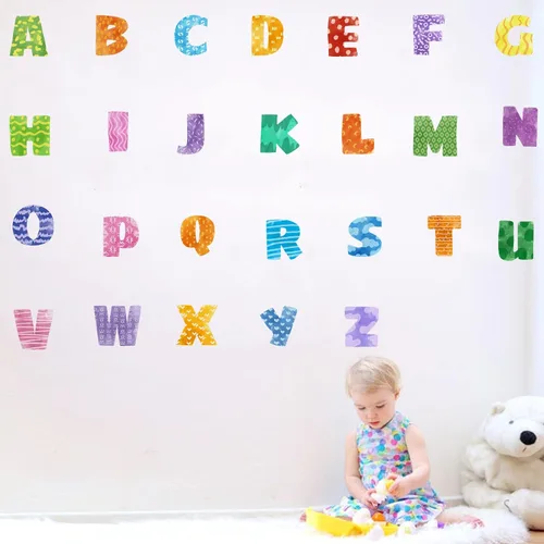 Miniatura 11 de Calcomanías de alfabeto para niños, alfabeto ABC, calcomanías de tren, calcomanías de pared de letras del alfabeto, calcomanías de pared