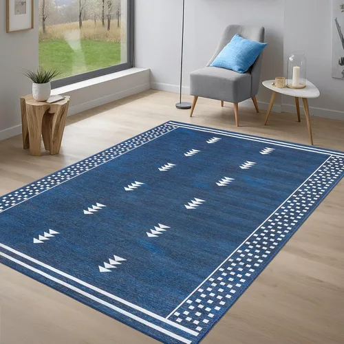 Miniatura 9 de Adiva Rugs Alfombra de área lavable a máquina de 2 pies 6 x 6 pies 6 pies 6 pies 6 pies 6 pies 6 pulgadas con parte trasera antideslizante para sala