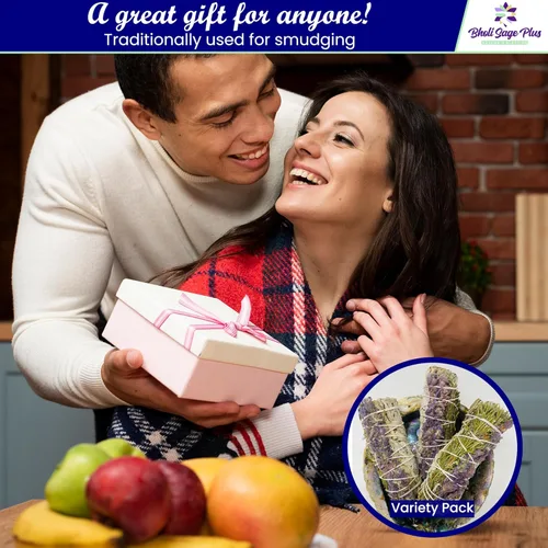 Miniatura 6 de Kit de manchas de salvia para la limpieza de energía negativa, hogar y creación de la energía de la felicidad, palitos de salvia con romero