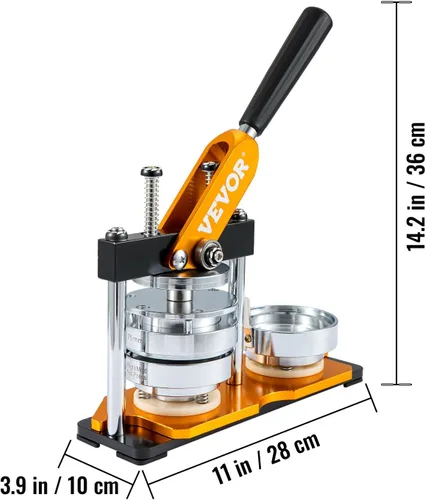 Miniatura 8 de VEVOR Máquina para hacer botones, 2.953 in (3 pulgadas), kit de prensa para perforar insignias, regalos para niños, suministros de fabricación