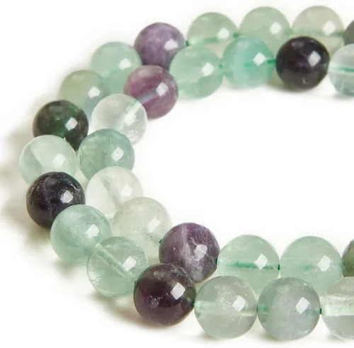 Miniatura 11 de 45 cuentas de jade azul y blanco de 0.315 pulgadas, cuentas de piedras preciosas naturales redondas sueltas para hacer joyas Jade blanco azul