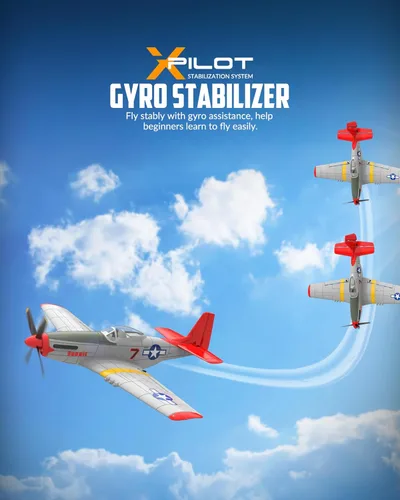 Miniatura 4 de VOLANTEXRC Avión RC, control remoto de 4 canales, avión de combate RTF con giroscopio de 6 ejes, 3 modos y acrobacias aéreas fáciles de volar, avión