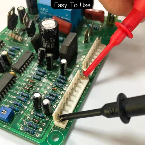 Miniatura 7 de Clips de ganchos de prueba, kit de cables de prueba de multímetro, mini clip de gancho de prueba para enchufe de 0.079 in sonda de prueba