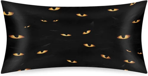 Miniatura 85 de Funda de almohada de satén de unicornio rosa lindo para cabello y piel, tamaño estándar, funda de almohada de seda suave de satén refrescante