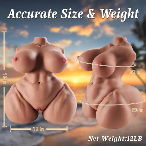 Miniatura 3 de Muñeca sexual de tamaño real de 12 libras, masturbador masculino, juguete sexual para adultos con vagina de bolsillo realista, canales anales