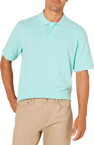 Tienda Essentials - Camiseta tipo polo de piqué de algodón con ajuste regular para hombre (disponible en tallas para hombres grandes y altos)