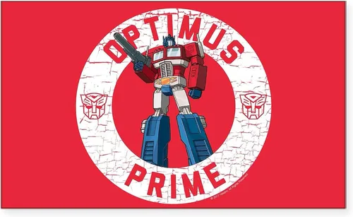 Miniatura 2 de CafePress Optimus Prime Circle - Adhesivo rectangular para parachoques
