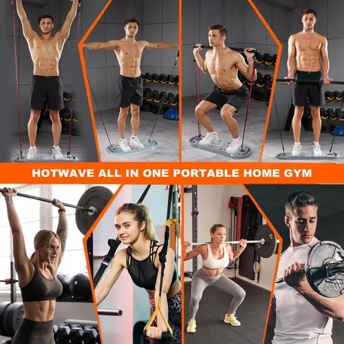 Miniatura 4 de HOTWAVE Push Up Board Fitness, Portable Foldable 20 in 1 Push Up Bar at Home Gym, Pushup Handles for Floor. Professional Strength Training Equipment