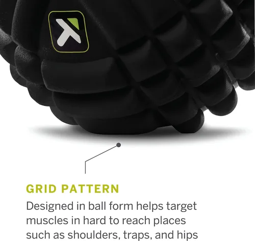 Miniatura 5 de TRIGGERPOINT Performance Grid X - Pelota de masaje para masaje de tejido profundo y recuperación de ejercicios, color negro