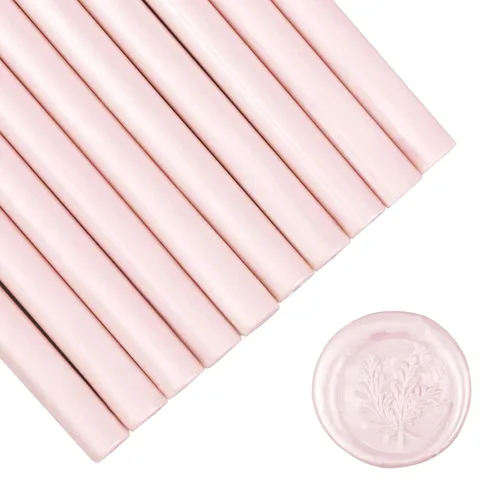 Miniatura 13 de SHOWIN Varillas de cera de sellado para pistola de pegamento para sello de cera, dorado metálico, ideal para invitaciones de boda, sobres
