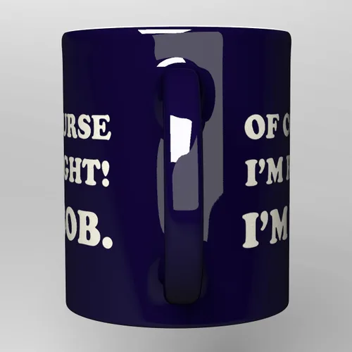 Miniatura 3 de NM NEXTMUG Taza de cerámica grabada - Of Course I'm Right, I'm Bob - Divertida taza de café de regalo de sarcasmo para amigos, compañeros de clase