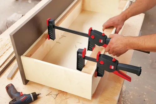 Miniatura 4 de BESSEY DUO16-8, serie DuoKlamp de 6 pulgadas, abrazadera/esparcidor con una mano, color negro