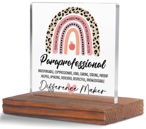 Miniatura 26 de Letrero decorativo de escritorio transparente para después de la escuela, regalo de agradecimiento para mujeres y hombres, regalos de agradecimiento