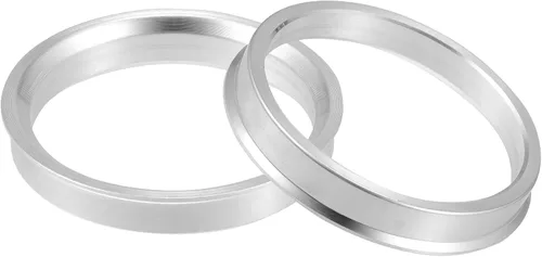 Miniatura 6 de X AUTOHAUX 2 piezas de anillos de buje centrados para el centro del orificio de la rueda de aluminio, de 65 mm de diámetro exterior a 57,1 mm