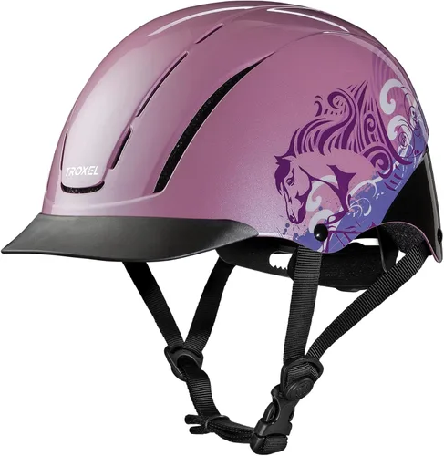 Miniatura 10 de Troxel Spirit - Casco de equitación de cobertura completa, diseño ajustable de perfil bajo, equipo de equitación de seguridad Negro