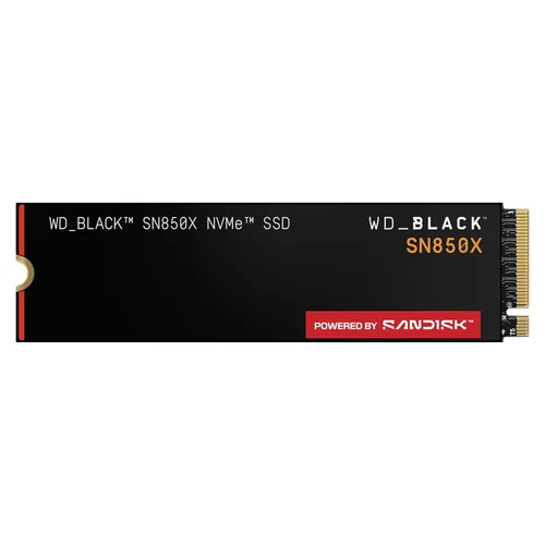 WD_BLACK SN850X 1TB NVMe SSD - M.2 2280, velocidades de lectura de hasta 7,300 MB/s, velocidades de escritura de hasta 6,300 MB/s, expansión para