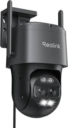 REOLINK 4K Cámara con cable WiFi para exterior, Cámara de seguridad de 8MP con lente dual, Cámara PTZ 360 con seguimiento automático, Wi-Fi