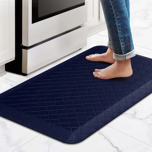 Miniatura 11 de HappyTrends Alfombras antifatiga para cocina, 4/5 pulgadas de grosor, antideslizantes, impermeables, ergonómicas, cómodas para cocina, suelo, hogar