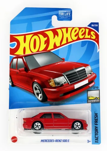 Miniatura 2 de Hot Wheels Mercedes Benz 500 E, fábrica fresca 2/10 [rojo]
