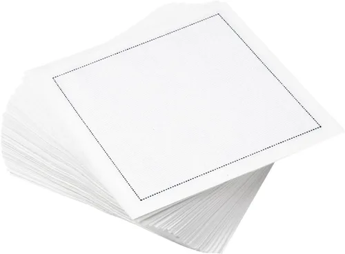 Miniatura 28 de Servilletas de cóctel de algodón blanco, 100% algodón, paquete de 50 unidades, 4.5 x 4.5 pulgadas, calidad de hotel, suaves y absorbentes, ideales