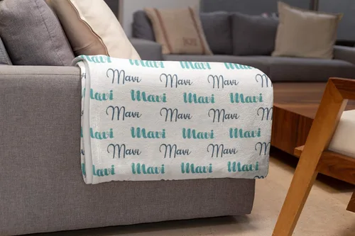Miniatura 5 de Mantas con nombre personalizadas para bebés, niños y adultos. Manta con nombre personalizado del nombre del bebé. Manta con nombre personalizada