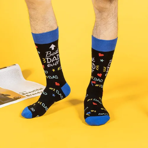 Miniatura 7 de Calcetines de cumpleaños para hombres, el mejor regalo del día del padre para él, novio, abuelo, divertidos calcetines locos
