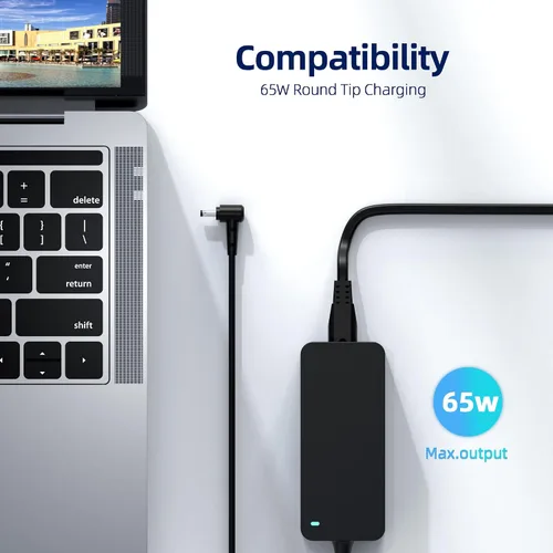 Miniatura 2 de Cargador de CA de 65 W compatible con Asus Q504U Q504 Q504UA Q504UAK Q504UA-BBI5T12 2-en-1-15.6 fuente de alimentación para portátil
