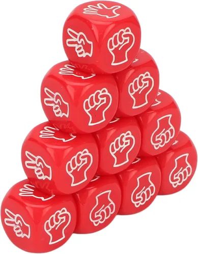 Miniatura 4 de Juego de dados educativos, 10 unidades, 0.79 x 0.79 x 0.79 pulgadas, 6 caras, juego de dados educativos para adivinar, color brillante para fiestas