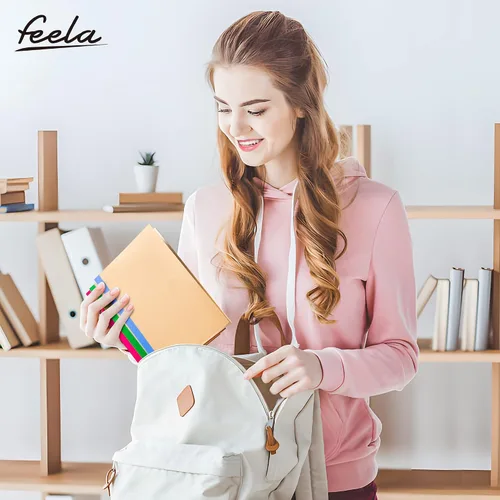 Miniatura 6 de feela Paquete de 16 cuadernos de composición a granel, con cubierta de papel kraft con rayas universitarias, diarios de viaje con espinas arcoíris