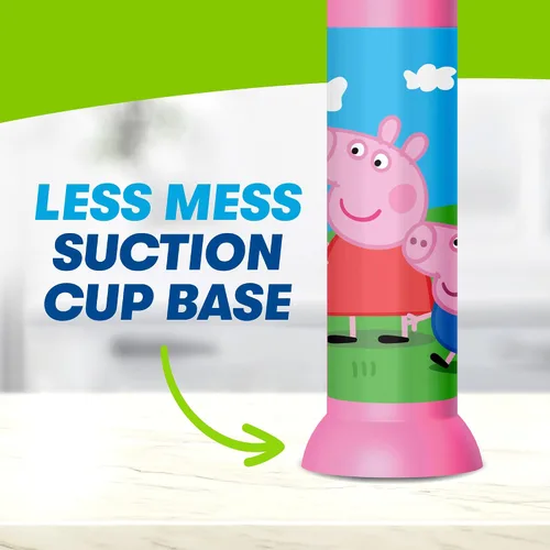 Miniatura 7 de Firefly Ready Go Brush, Peppa Pig, Cepillo de Dientes con Temporizador Luminoso, Cerdas Suaves Premium, Temporizador de 1 Minuto, Ventosa Menos