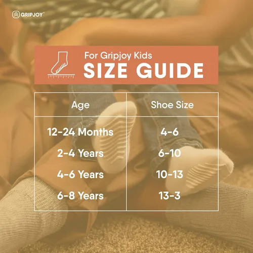 Miniatura 6 de Gripjoy Toddler Socks with Grippers, Non-Slip for Kids, Enhanced Stability, Comfortable Cotton - 4 Pairs