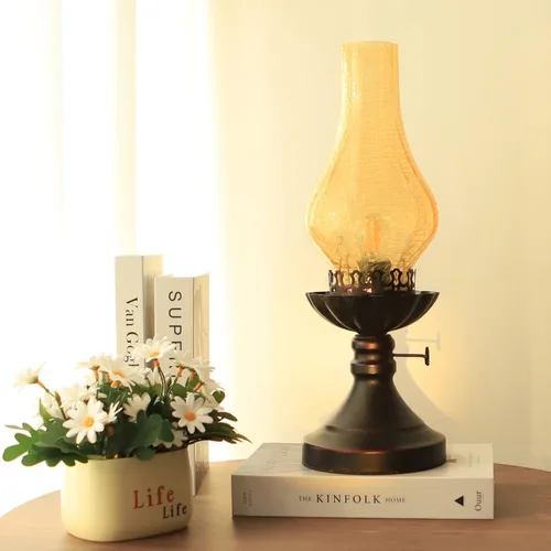 Miniatura 6 de Lámpara rústica, lámparas de mesita de noche retro, lámpara de granja, lámpara de dormitorio, lámparas para mesita de noche, lámpara de mesa