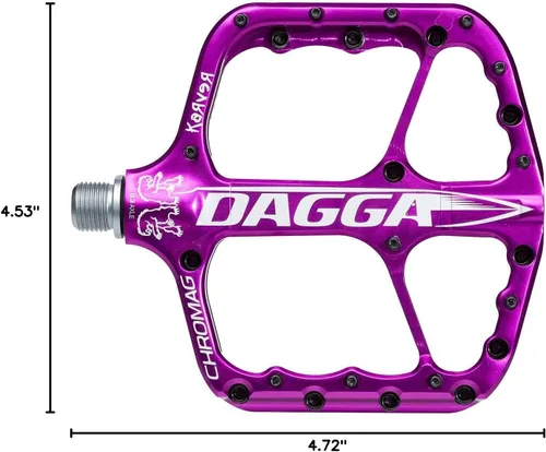 Miniatura 2 de CHROMAG Dagga - Pedales unisex para adultos MTB/MTB/Cycle/VAE/E-Bike, morado, 4.724 x 4.528 in