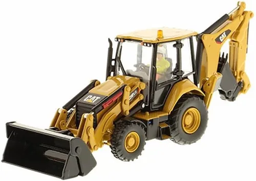 Miniatura 3 de Diecast Masters Caterpillar 420F2 IT Retroexcavadora, amarillo 85233 - Escala 1/50 modelo fundido a troquel coche de juguete