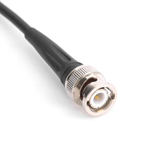 Miniatura 8 de Cable coaxial con clip BNC, generador de señal de función, accesorios de línea de prueba, 35.4 in, 50 Ω para generador de señal