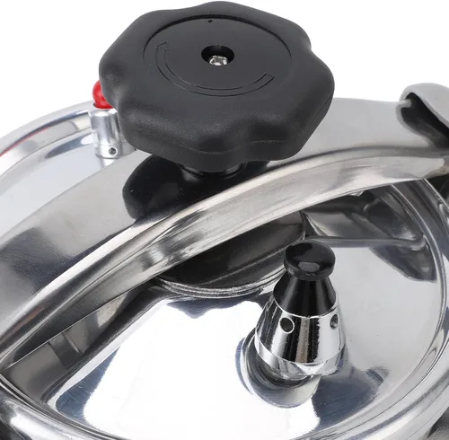 Miniatura 7 de Olla a presión de acero inoxidable, olla de presión inferior compuesta universal con válvulas de seguridad para cocinas de gas, placas de cocina