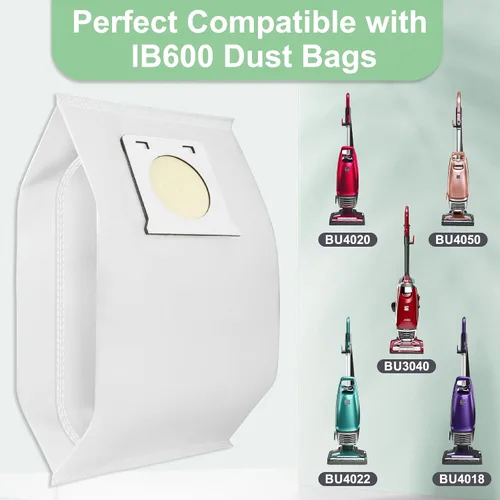 Miniatura 2 de Paquete de 18 bolsas verticales de repuesto HEPA IB600 para aspiradoras compatibles con aspiradora vertical Intuition BU4022, BU4020, BU4018