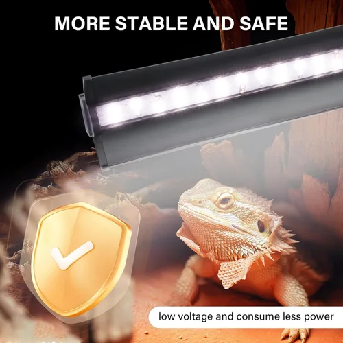 Miniatura 6 de Luz UVB para reptiles, 10W HO LED UVB lámpara de reptil UVA UVB lámpara bombilla terrario para dragón barbudo, tortuga, serpiente crestada Gecko