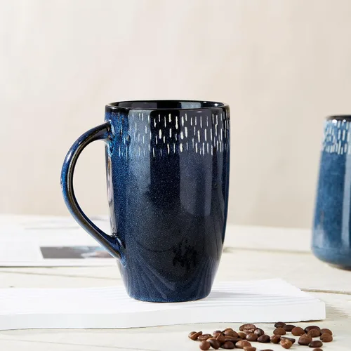Miniatura 3 de Tazas de cerámica grande de 21 oz, Tazas extra grandes para té y café, diseño de asa grande, taza de café grande para oficina y hogar, apta