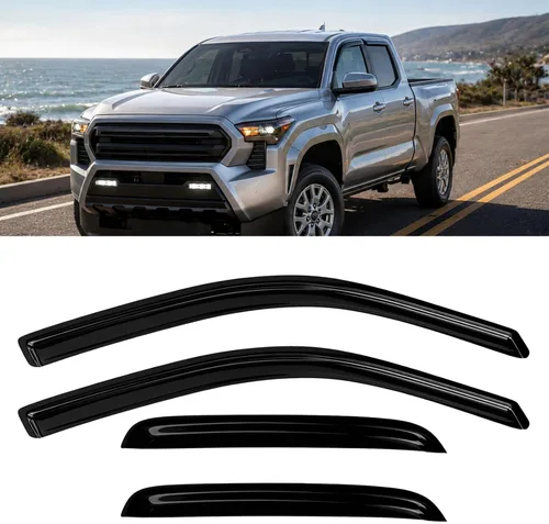 Miniatura 51 de Protectores de lluvia de ventana para Ford F150 SuperCab 2004-2014 2 piezas deflector de ventana para 09-14 F-150 con 2 puertas delanteras