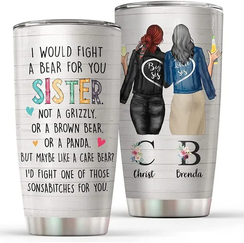 Miniatura 26 de Vaso personalizado con texto en inglés "I Love You To The Beach And Back", taza de café, taza de camping, vaso de vino, vaso delgado, regalos para 22