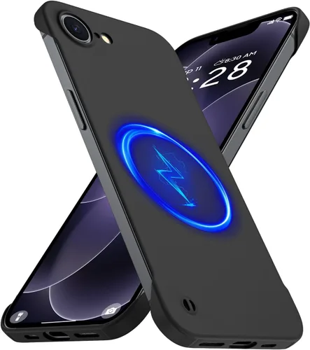 Miniatura 40 de GRECAZO Funda magnética delgada para iPhone 15 Plus de 6.7 pulgadas (2023), ultrafina, ligera, duradera, sin marco, mate, rígida, MagSafe con anillo