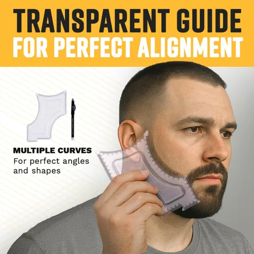 Miniatura 2 de Múltiples herramientas de corte para formar barba de Cut Buddy, plantilla de corte de pelo, guía para corte de bigote