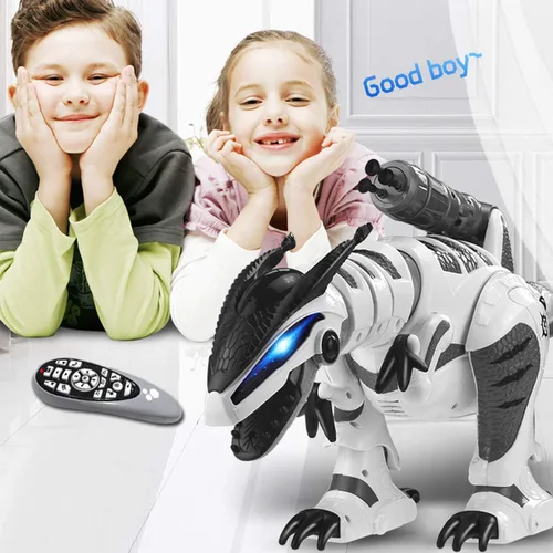 Miniatura 7 de Fistone RC Robot Dinosaurio Inteligente Interactivo Juguetes de Control Remoto Electrónico Robot que Camina, Baila, Canta con Modo de Lucha