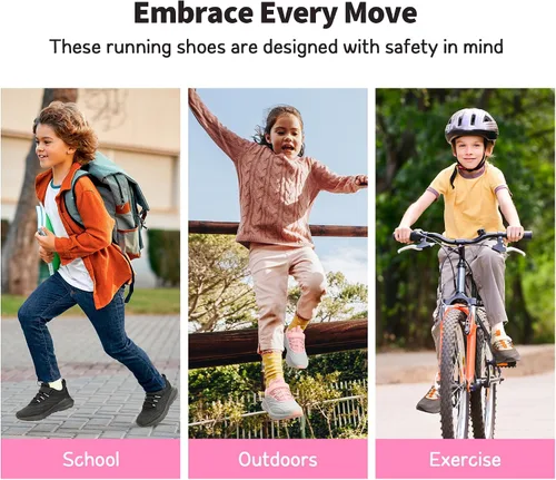 Miniatura 8 de DREAM PAIRS Zapatos deportivos para niños y niñas, para correr, atléticos, protectores, para caminar, serie Durastep para niños pequeños y grandes