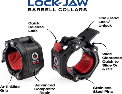 Miniatura 3 de Lock-Jaw PRO 2 Collar de eje para barras especiales de 1.9" Negro