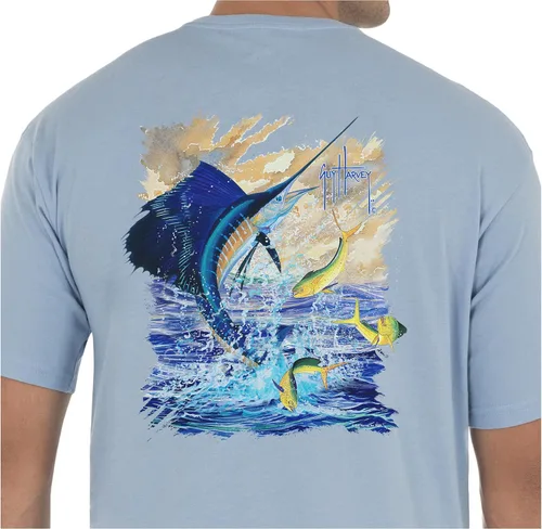 Miniatura 83 de Guy Harvey Camiseta de manga corta Threadcycled para hombre